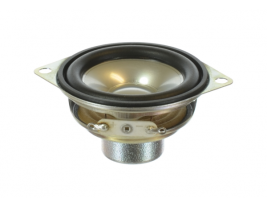 A 2 inch aluminum cone voice range speaker with a power rating of 5 watts and a 4 ohm impedance.