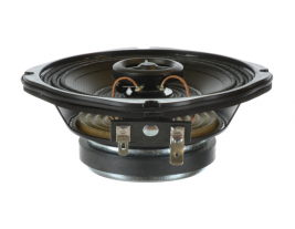 The profile of a pin-cushion shaped, 4.5" coaxial speaker from MISCO -- Red Line model 93077