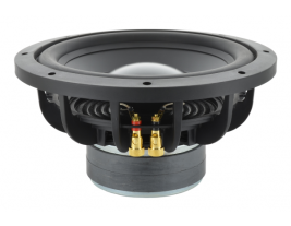 The isometric view of a premium 10 inch subwoofer from Bold North Audio--model 82131.