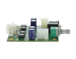 A 2 Channel, 25W, PCB style amplifier with volume control from MISCO Speakers --  model 93101.