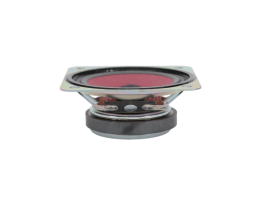 Side angle view of MISCO DC3WP-E highlighting the red acrylic-treated cone and robust construction.